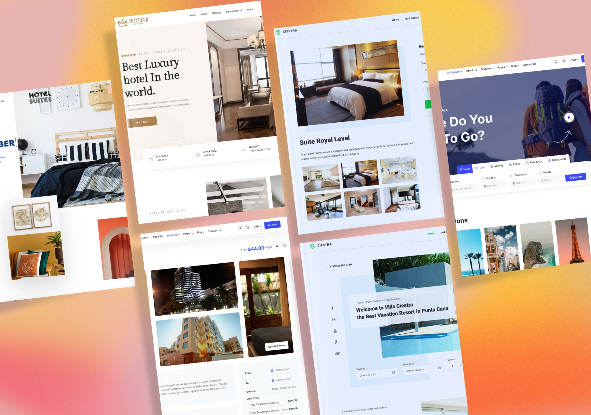 รับทําเว็บ wordpress รับทำเว็บโรงแรม booking