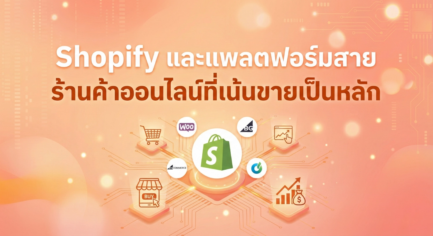 Shopify และแพลตฟอร์มสายร้านค้าออนไลน์ที่เน้นขายเป็นหลัก