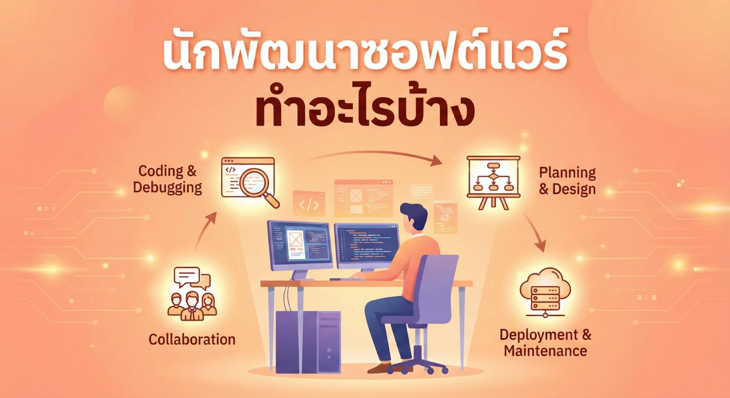 นัก พัฒนา ซอฟต์แวร์ ทำอะไรบ้าง