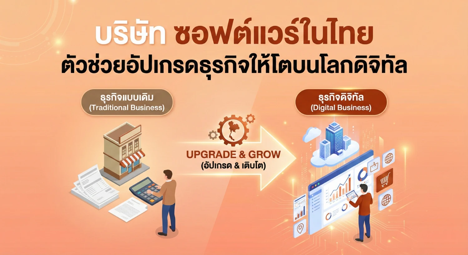 บริษัท ซอฟต์แวร์ในไทย ตัวช่วยอัปเกรดธุรกิจให้โตบนโลกดิจิทัล
