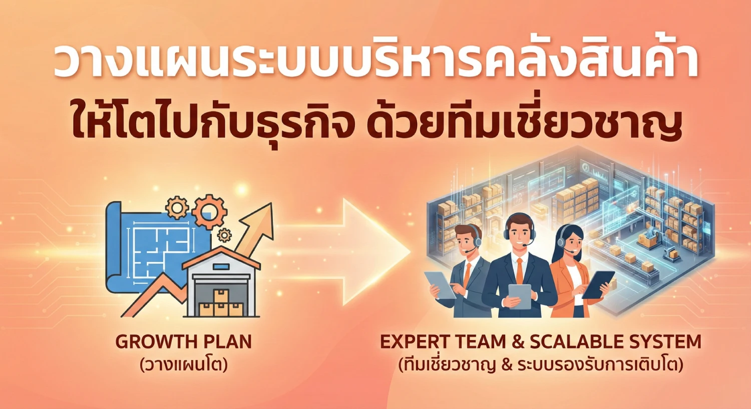 วางแผน ระบบ บริหาร คลังสินค้า ให้โตไปกับธุรกิจ ด้วยทีมเชี่ยวชาญ