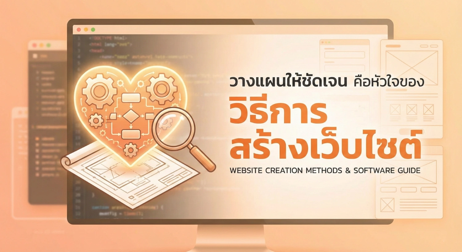 วางแผนให้ชัดเจน คือหัวใจของ วิธี การ สร้าง เว็บไซต์