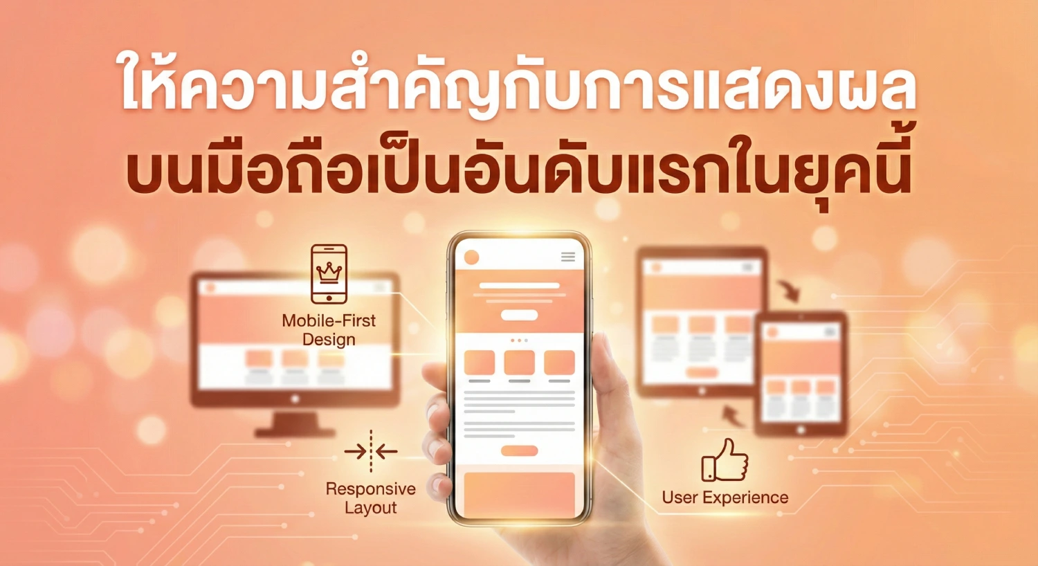 ให้ความสำคัญกับการแสดงผลบนมือถือเป็นอันดับแรกในยุคนี้