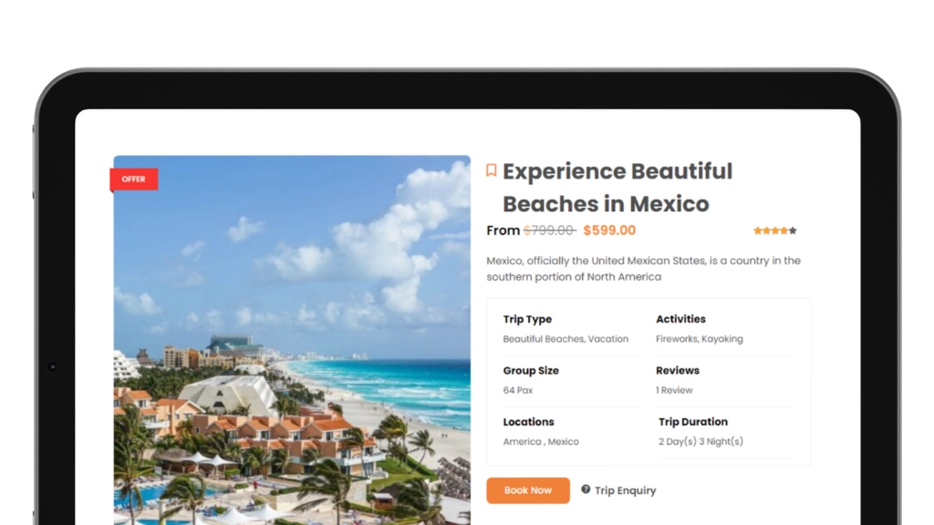 ระบบจองทัวร์ออนไลน์